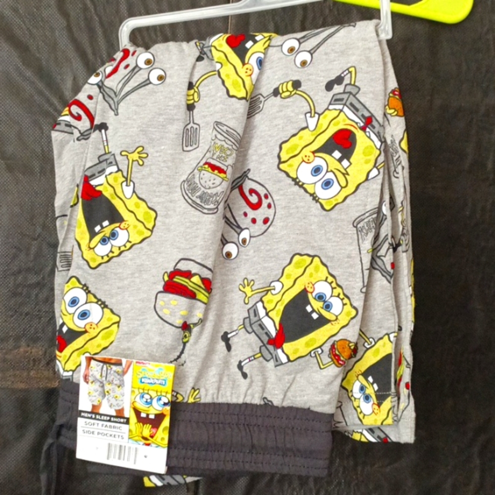 NICKELODEON MEN'S LOUNGE SHORTS WITH SIDE POCKETS